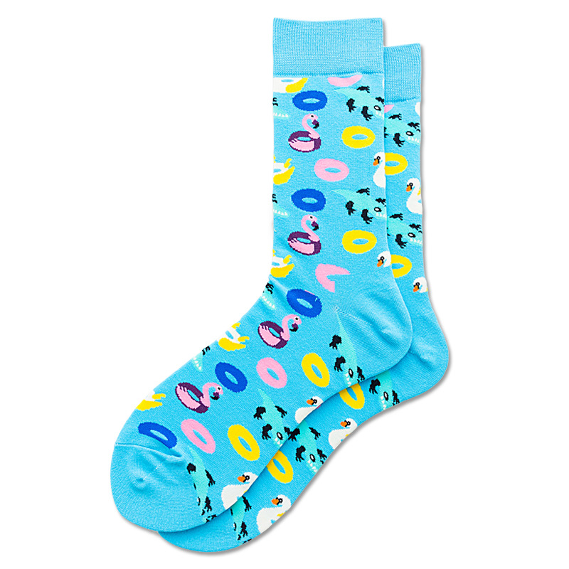 The Socks Wholesale Creative Personality Autumn And Winter Hat Color Socks Cotton Socks